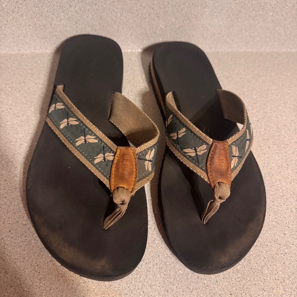 Womens LL bean dragonfly sandals size 8 - Picture 1 of 4